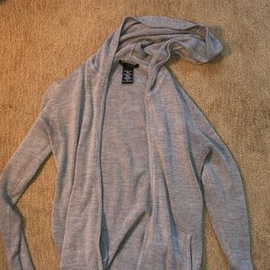 Grey Zip up Sweater